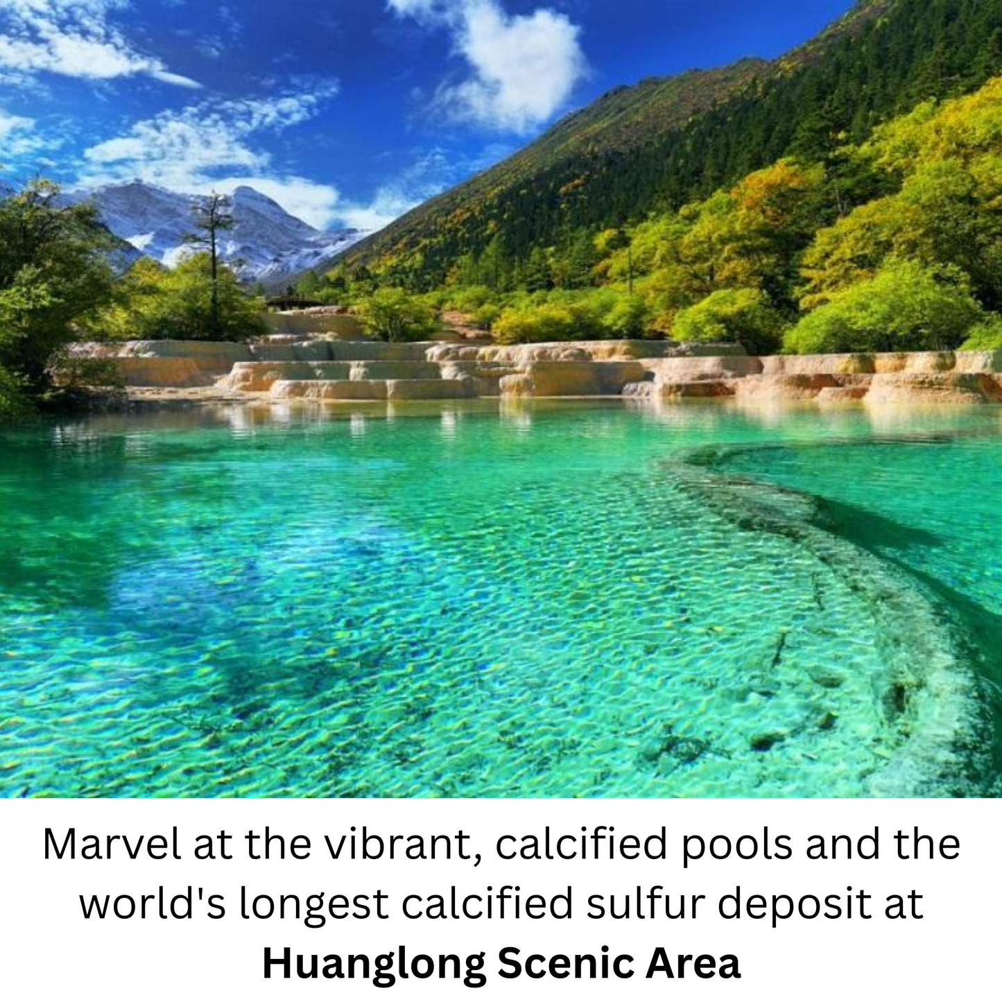 Travel Redemption Voucher (Off-Peak season): 3-day Jiuzhaigou & Huanglong group tour