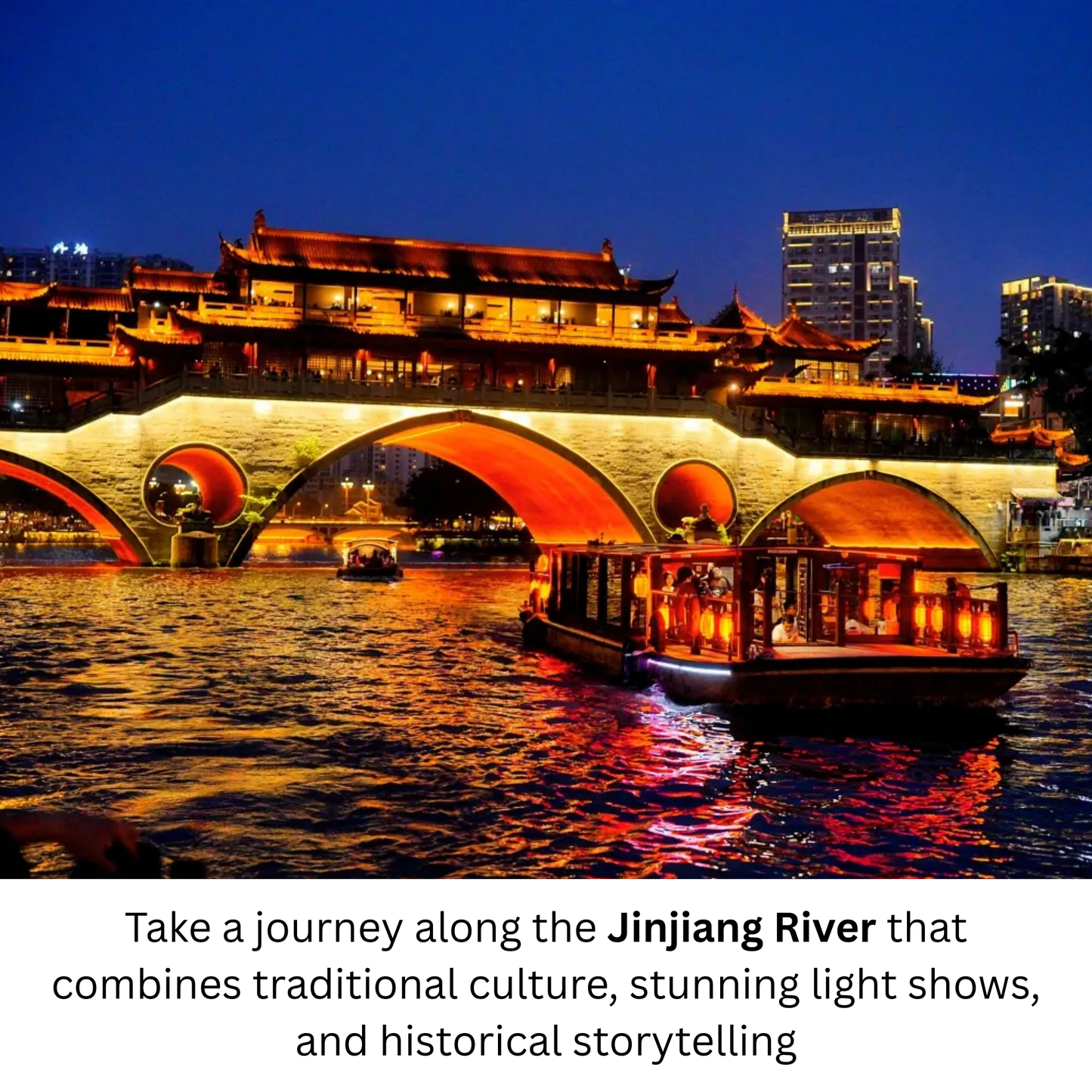 Travel Redemption Voucher:  Jinjiang River evening tour for 2 people