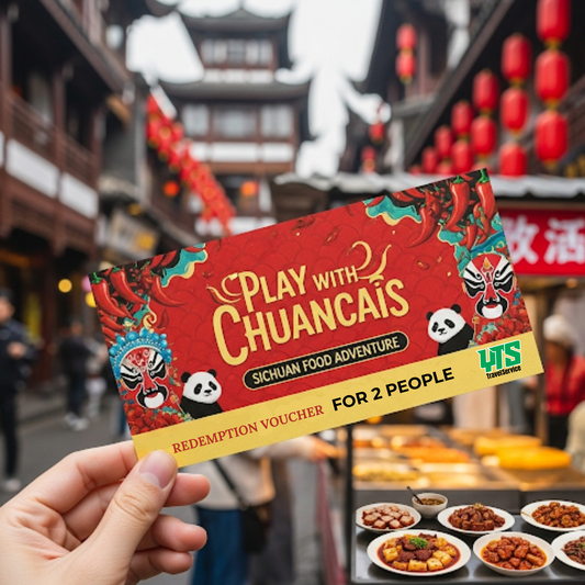 Travel Redemption Voucher:  1-day Sichuan Culinary Experience for 2 people